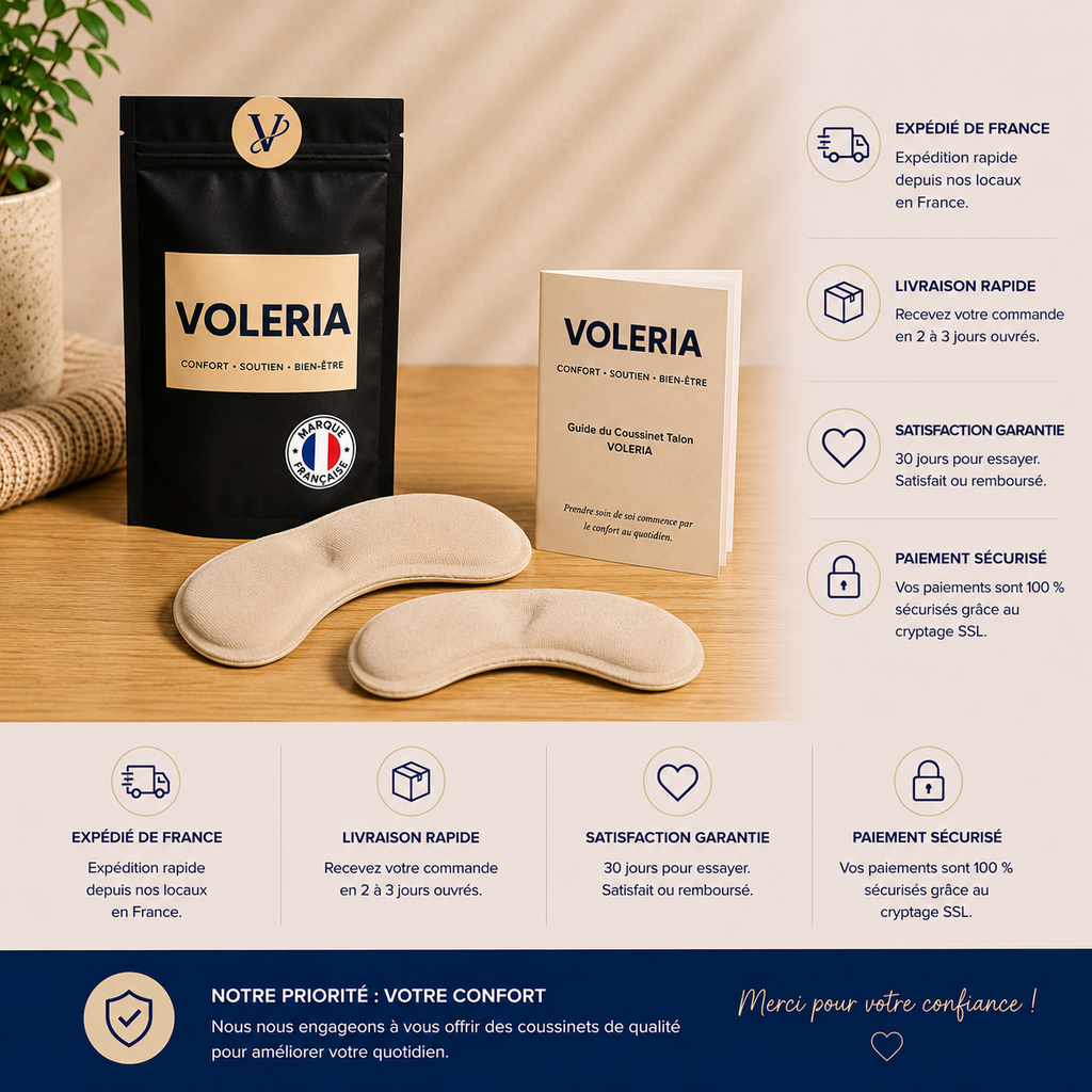 Coussinets Talon VOLERIA – Lot de 6 paires