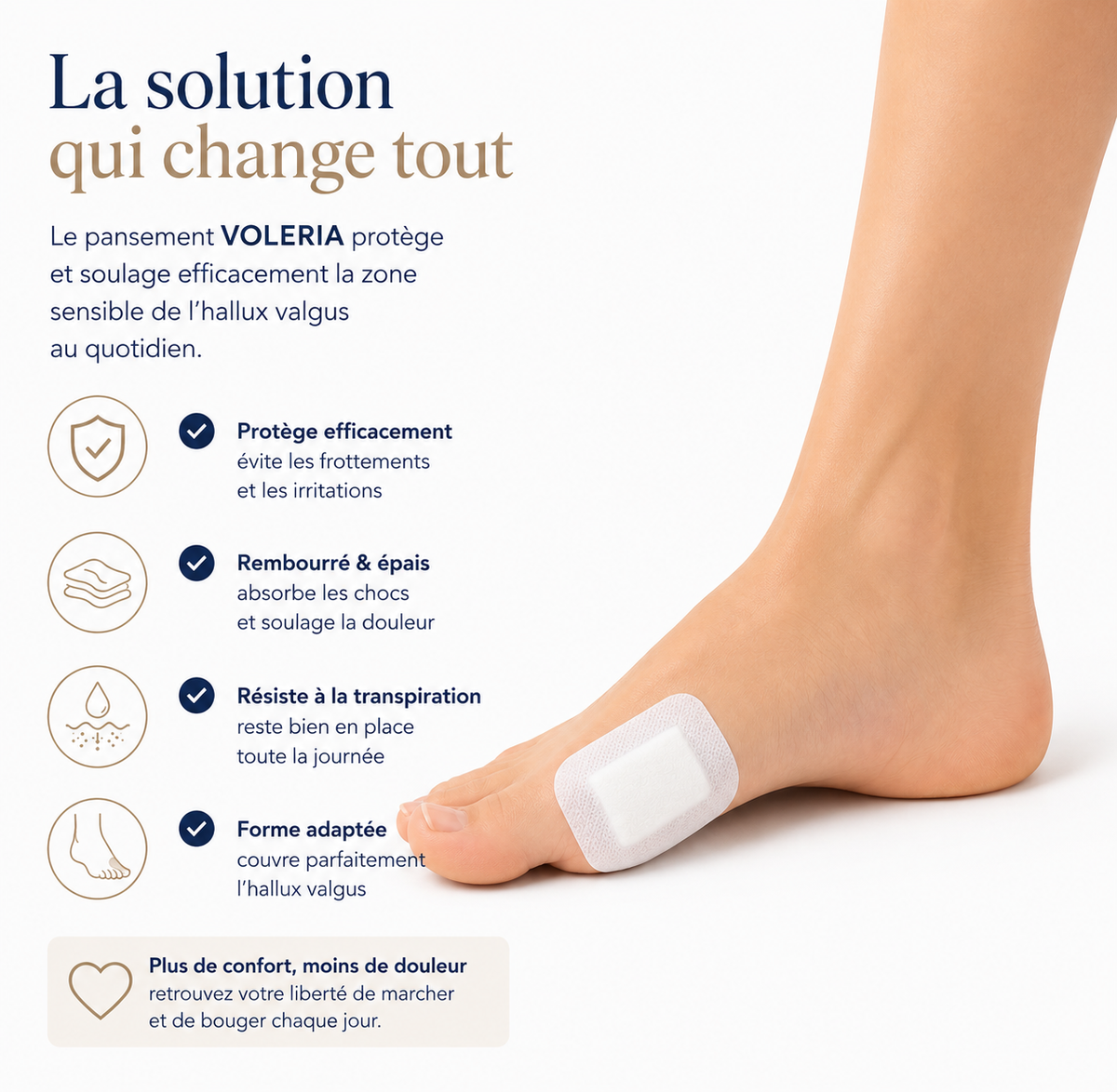Protections Anti-Frottement Hallux Valgus VOLERIA – 31 protections