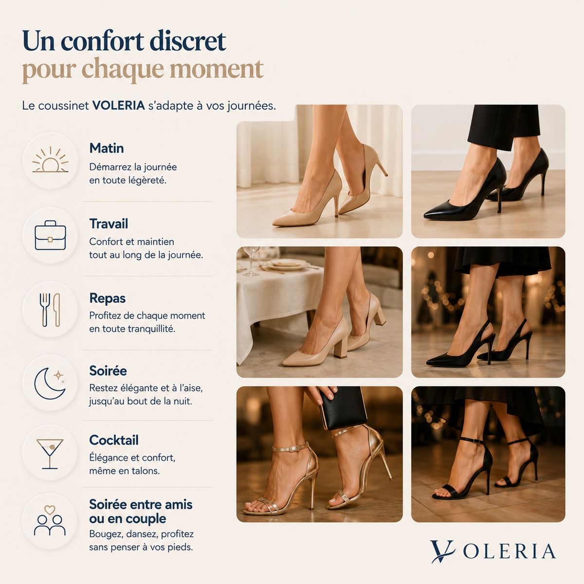 Coussinets Avant-Pied VOLERIA – Lot de 6 paires