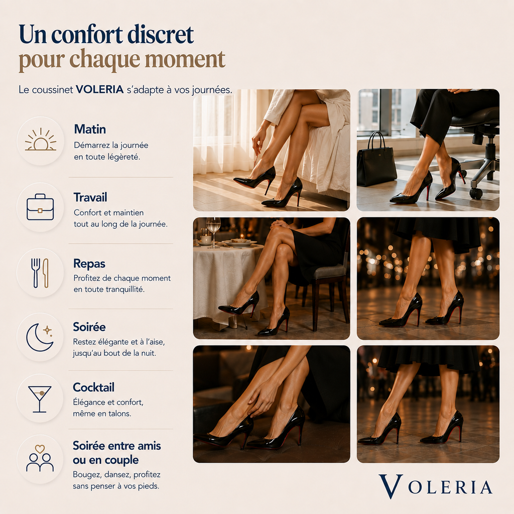 Coussinets Talon VOLERIA – Lot de 6 paires