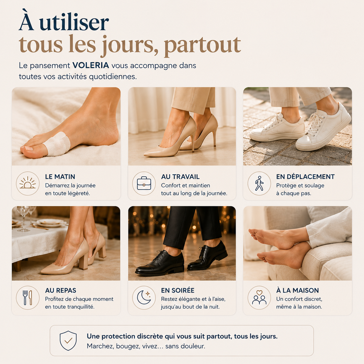 Protections Anti-Frottement Hallux Valgus VOLERIA – 31 protections