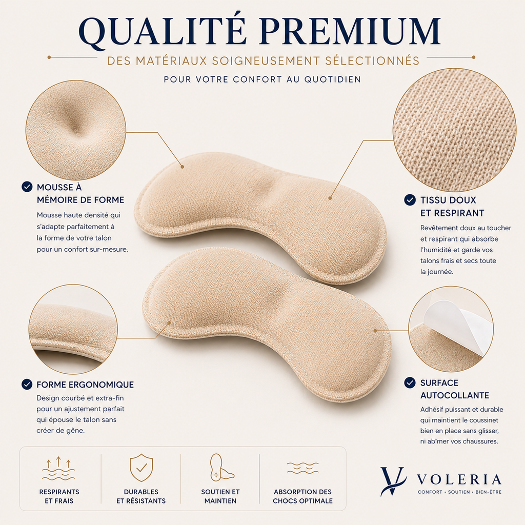 Coussinets Talon VOLERIA – Lot de 6 paires