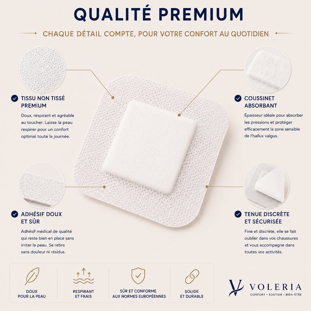 Protections Anti-Frottement Hallux Valgus VOLERIA – 31 protections