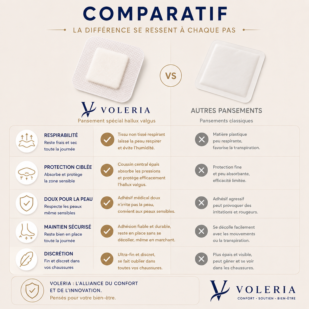 Protections Anti-Frottement Hallux Valgus VOLERIA – 31 protections