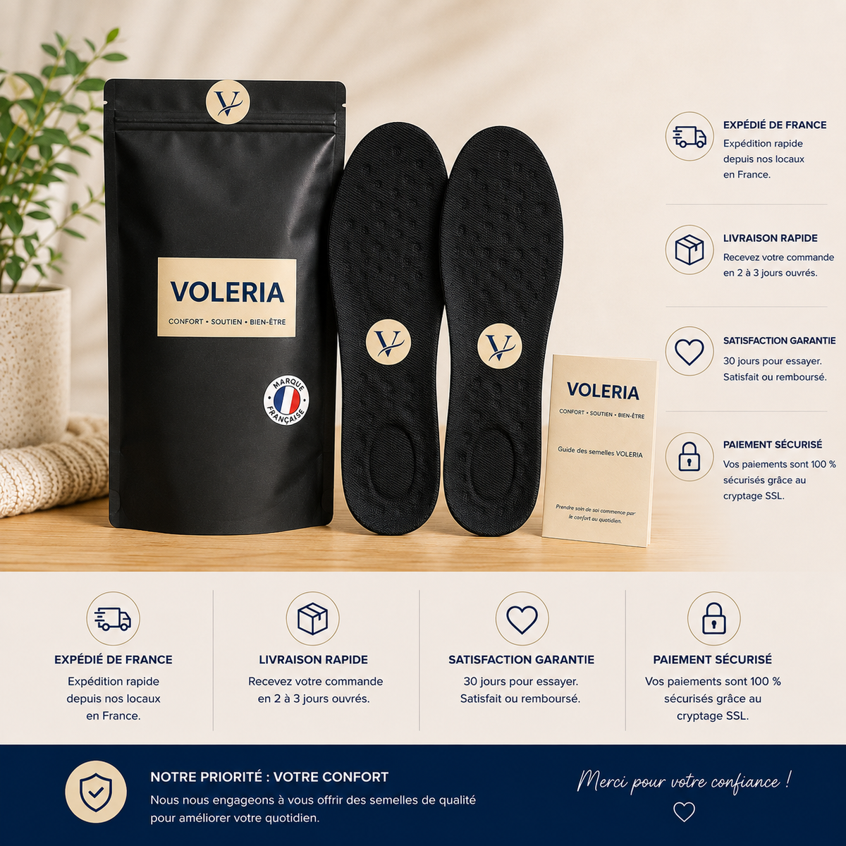 Semelles Orthopédiques VOLERIA